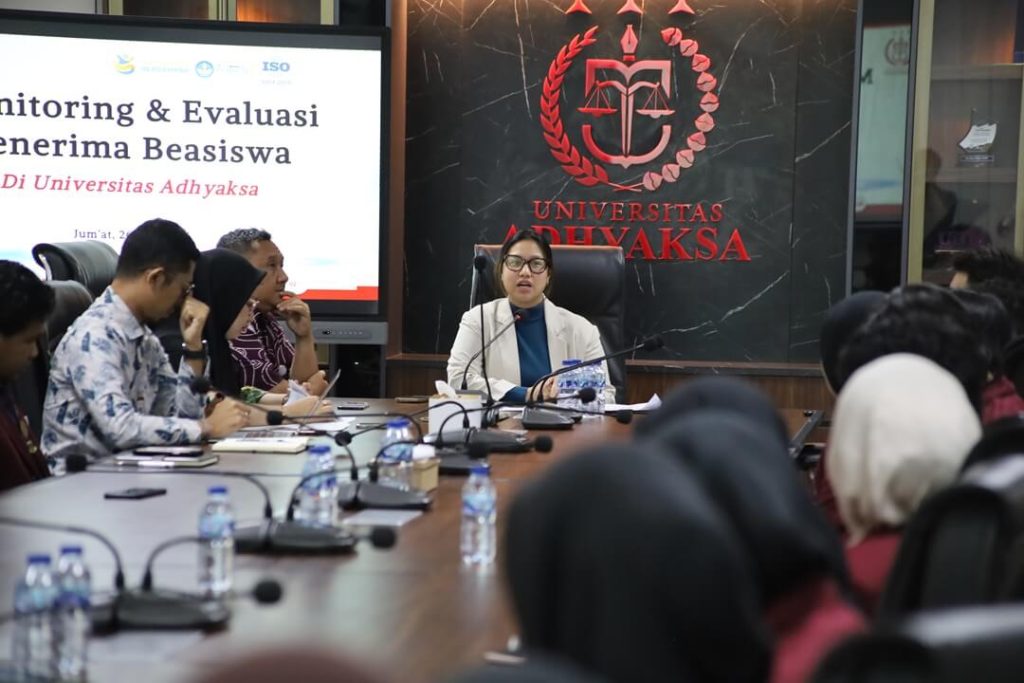 Monitoring dan Evaluasi Beasiswa Perkuat Budaya Mutu Mahasiswa Universitas Adhyaksa